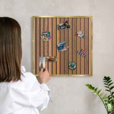 Tablero para imanes decorativo con marco dorado Cinturones térmicos