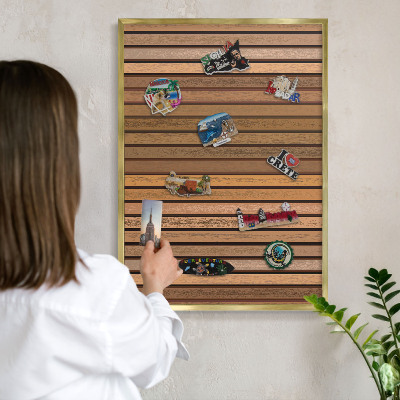 Tablero para imanes decorativo con marco dorado Cinturones térmicos