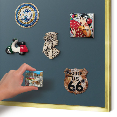 Pizarra magnética de pared en color oro Turquesa
