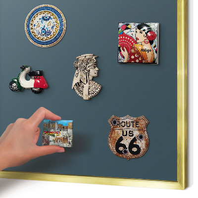 Pizarra magnética de pared en color oro Turquesa