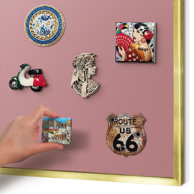 Pizarra magnética de pared en color oro Rosa empolvado