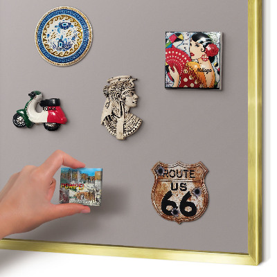 Pizarra magnética de pared en color oro Gris ceniza