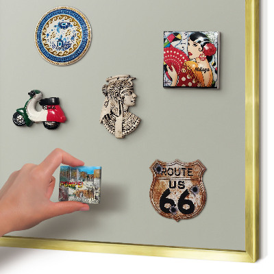 Pizarra magnética de pared en color oro Gris neutro