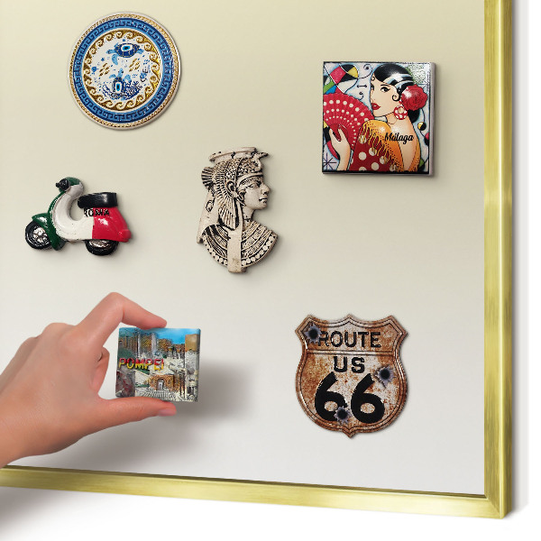 Pizarra magnética de pared en color oro Degradado crema