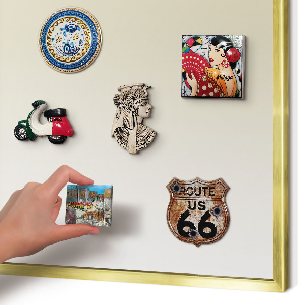 Pizarra magnética de pared en color oro Degradado crema
