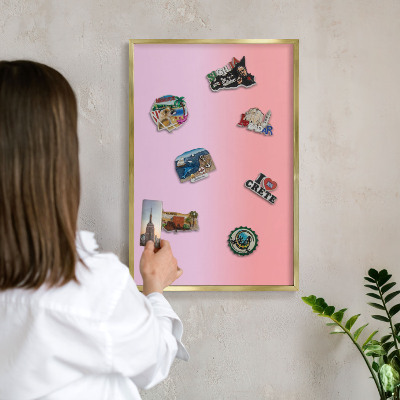 Pizarra magnética de pared en color oro Degradado delicado