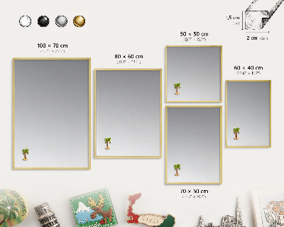 Tablero para imanes decorativo con marco dorado Degradado gris