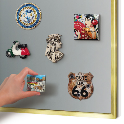 Pizarra magnética de pared en color oro Degradado azul