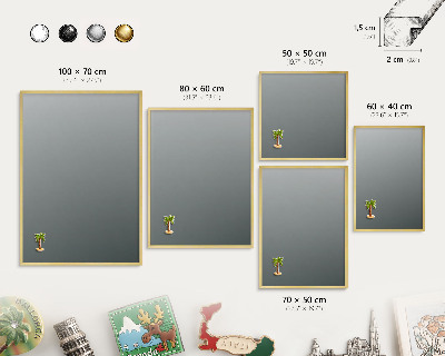 Pizarra magnética de pared en color oro Degradado azul