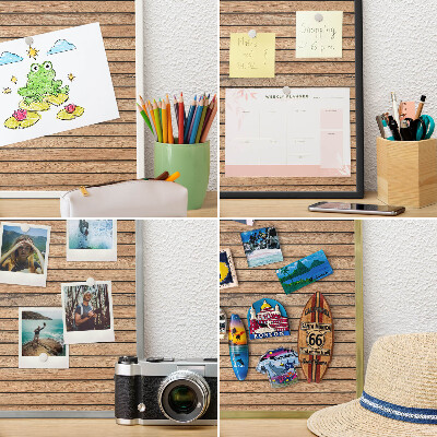 Tablero para imanes decorativo con marco dorado Tablas de madera