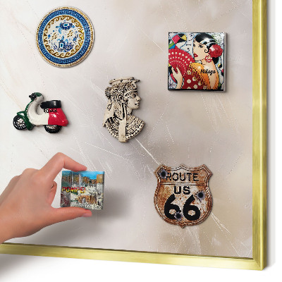 Pizarra magnética de pared en color oro Suave ligereza
