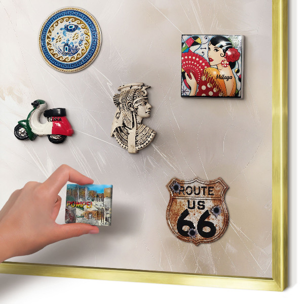Pizarra magnética de pared en color oro Suave ligereza