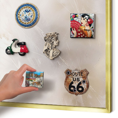 Pizarra magnética de pared en color oro Suave ligereza