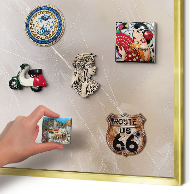 Pizarra magnética de pared en color oro Suave ligereza
