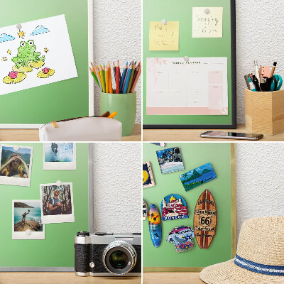 Pizarra magnética de pared en color oro Armonía verde