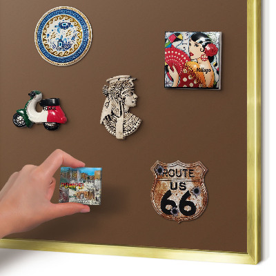 Pizarra magnética de pared en color oro Marrón castaño