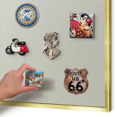 Pizarra magnética de pared en color oro Gris cálido