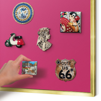 Pizarra magnética de pared en color oro Rosa intenso