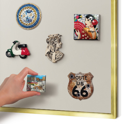 Pizarra magnética de pared en color oro Piedra cálida