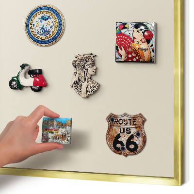Pizarra magnética de pared en color oro Piedra clara