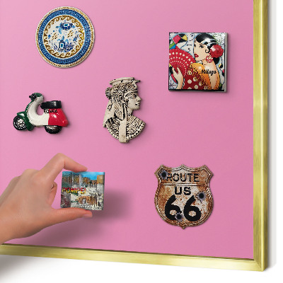 Pizarra magnética de pared en color oro Rosa frío