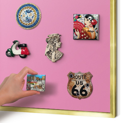 Pizarra magnética de pared en color oro Rosa frío