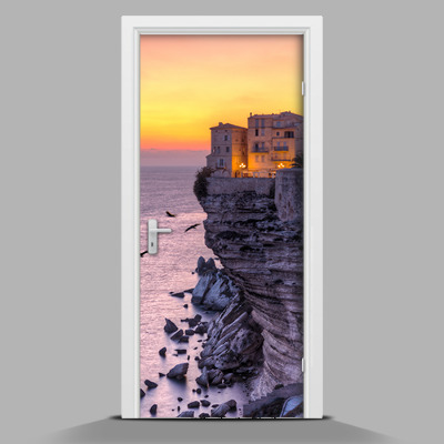 Papel adhesivo para puerta Un hotel en la escarpa