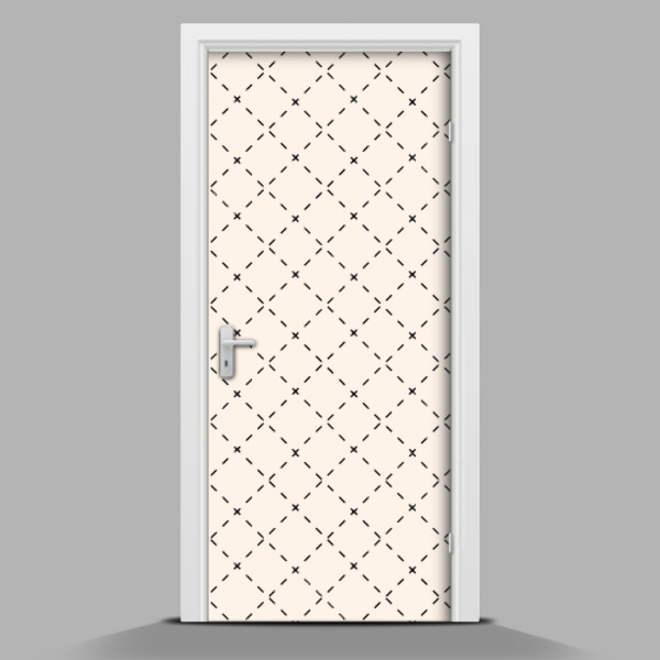 Papel para forrar puerta Cuadrados discontinuos