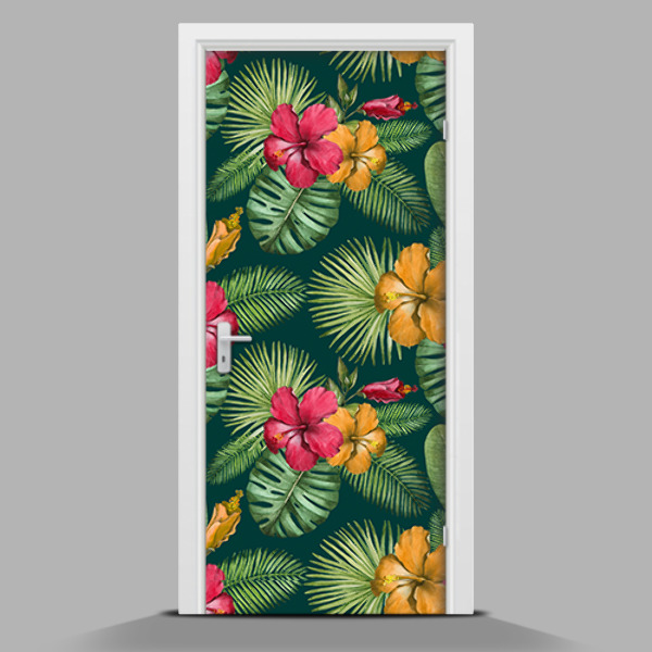 Papel para forrar puerta Tema tropical