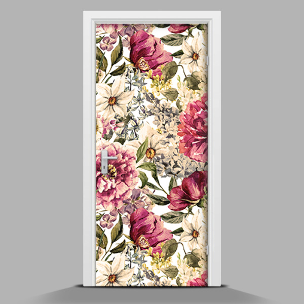 Papel para forrar puerta Como en un jardín