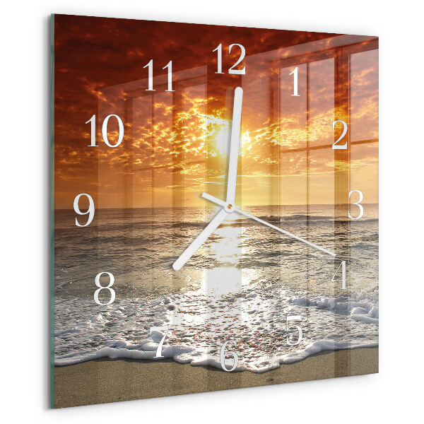 Reloj cuadrado Playa Mar