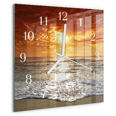 Reloj cuadrado Playa Mar