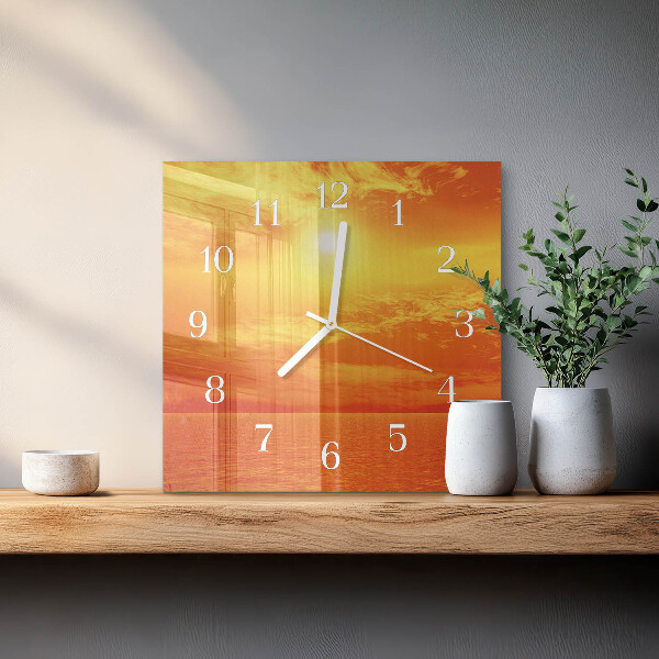 Reloj cuadrado Soleado