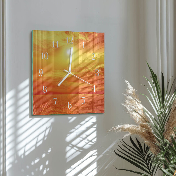 Reloj cuadrado Soleado