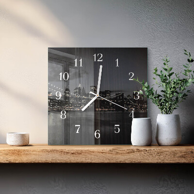 Reloj cuadrado Puente horizontal
