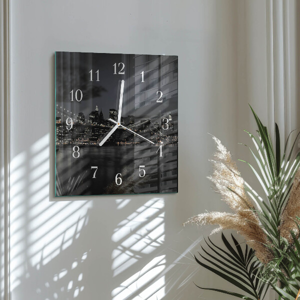 Reloj cuadrado Puente horizontal