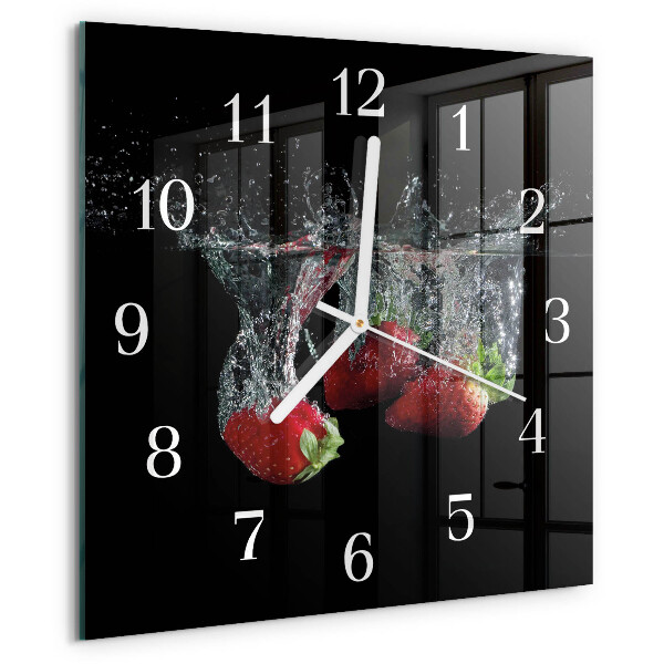 Reloj cuadrado fresas