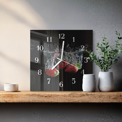 Reloj cuadrado fresas