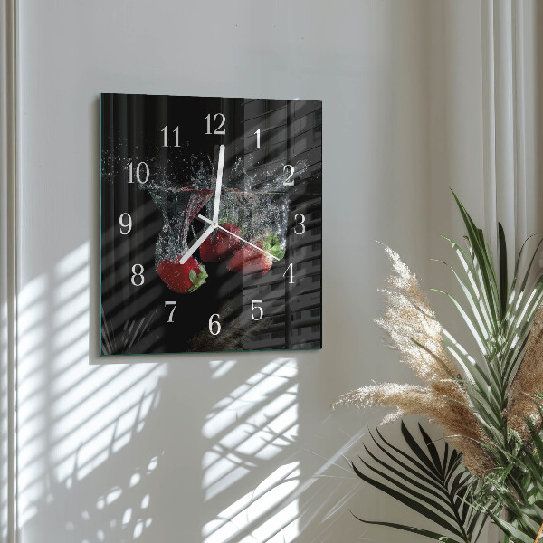 Reloj cuadrado fresas