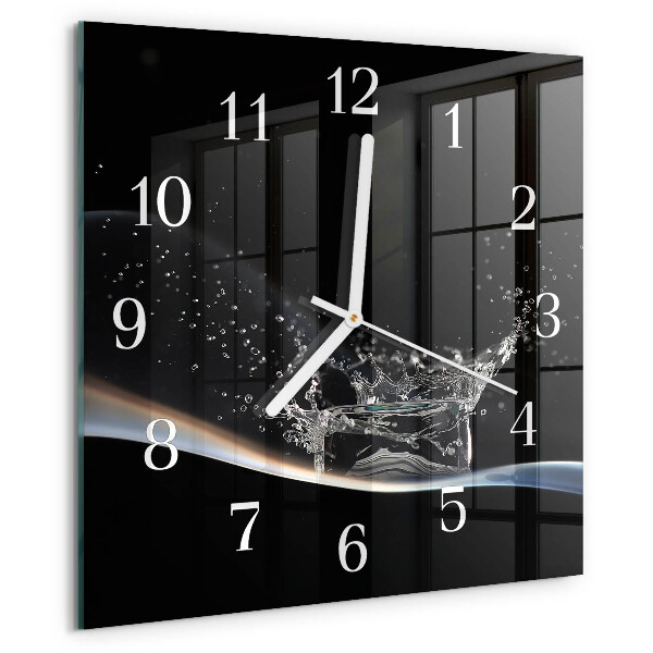 Reloj cuadrado Agua