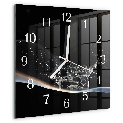 Reloj cuadrado Agua