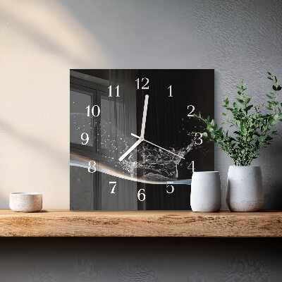 Reloj cuadrado Agua