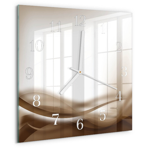 Reloj cuadrado Líneas abstractas
