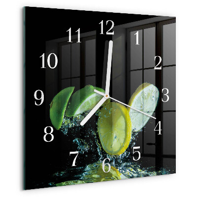 Reloj cuadrado Limón y lima