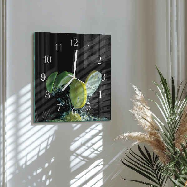 Reloj cuadrado Limón y lima