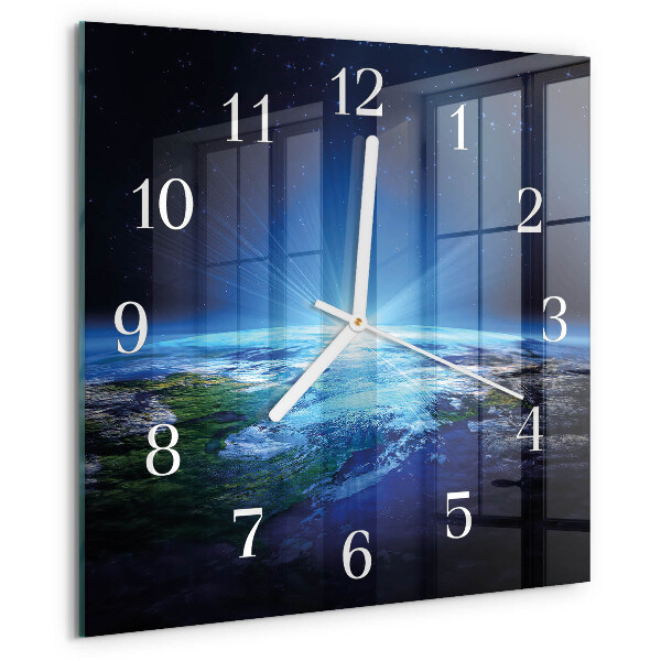 Reloj cuadrado El universo de la Tierra