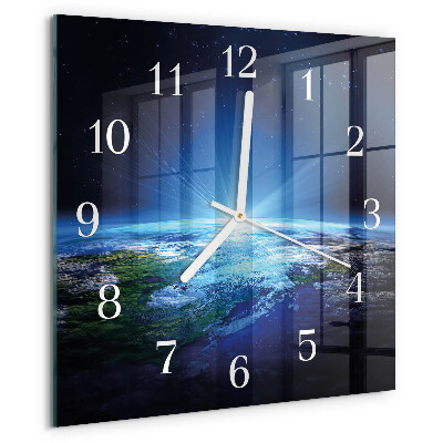 Reloj cuadrado El universo de la Tierra