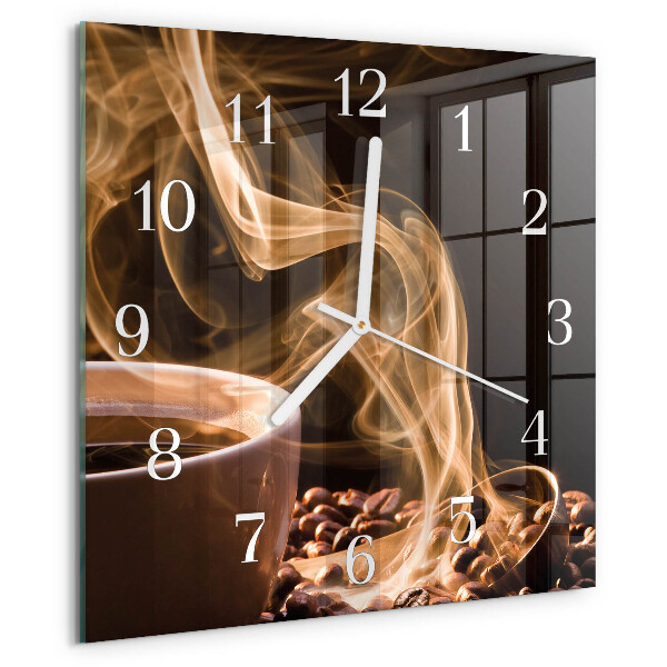 Reloj cuadrado Taza de café
