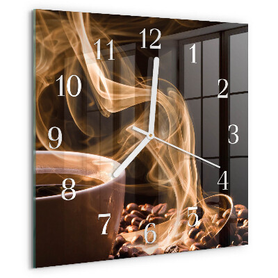 Reloj cuadrado Taza de café