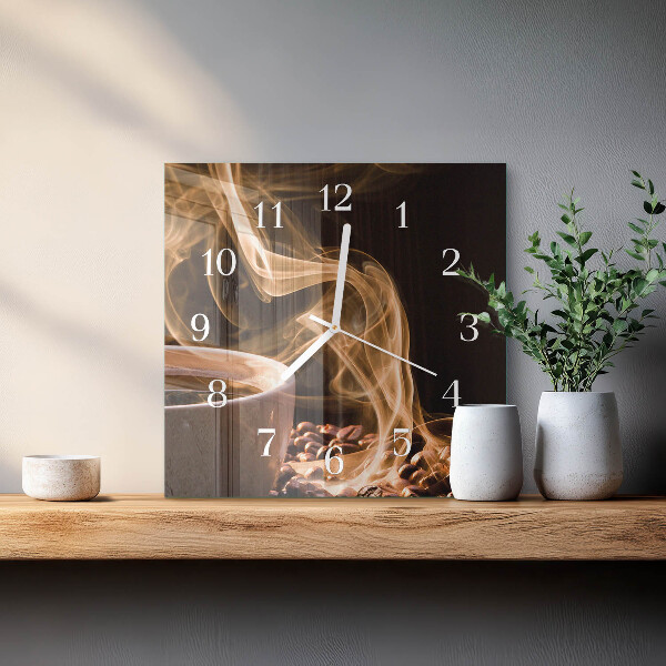 Reloj cuadrado Taza de café